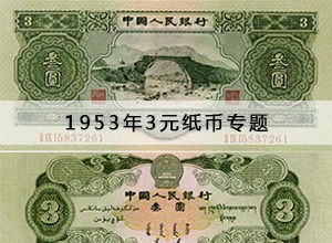 1953年3元纸币