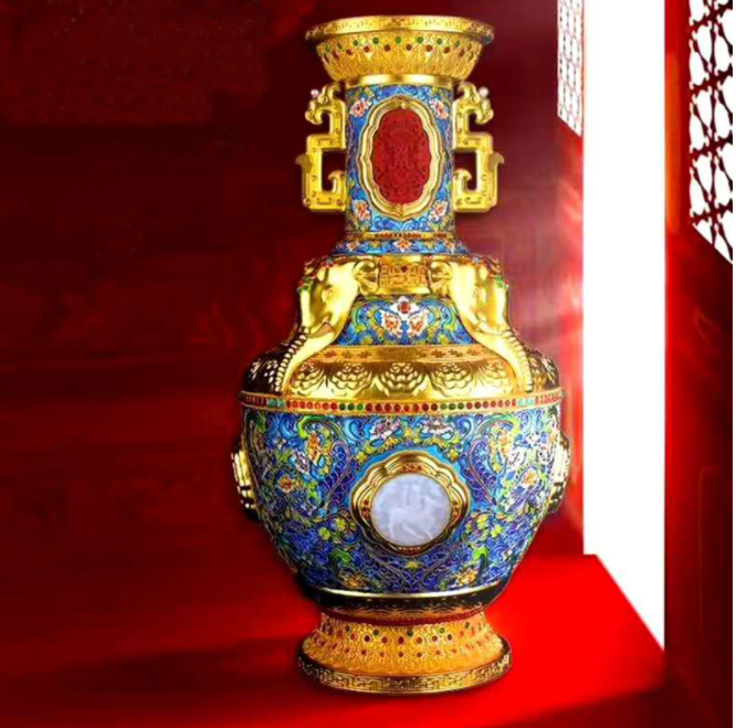 《中华复兴五福瓶》是由王树文、米振雄、殷秀云、李春珂、冯道明创作