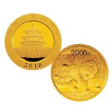 2010版熊猫金银纪念币5盎司金币