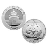 2009版熊猫金银纪念币1盎司银币