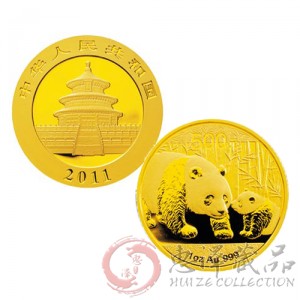 2011版熊猫金银纪念币1盎司金币