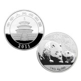 2011版熊猫金银纪念币1公斤银币