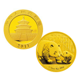 2011版熊猫金银纪念币1/2金币