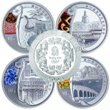 第29届奥林匹克运动会贵金属纪念币(第2组)银币套装