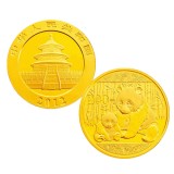 2012版熊猫金银纪念币1/2盎司金质纪念币