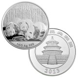 2013年1公斤熊猫银币