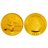 2014版熊猫1/2盎司圆形金币