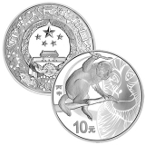 2016丙申猴年1盎司圆形本色银币