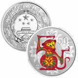 2016丙申猴年5盎司圆形彩色银币