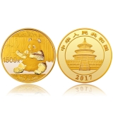 2017年100克熊猫金币