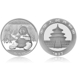 2017年30克熊猫银币