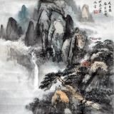 宋尚起《于泰山惠风堂》68×68cm