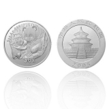 2005 熊猫纪念币5盎司精制银币