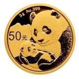 2019年3克熊猫普制金币