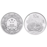 2019年30克圆形己亥猪银质纪念币