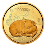 2019年生肖猪10公斤圆形本色金币