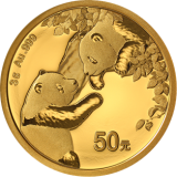 2023版熊猫贵金属纪念币3克圆形金质纪念币